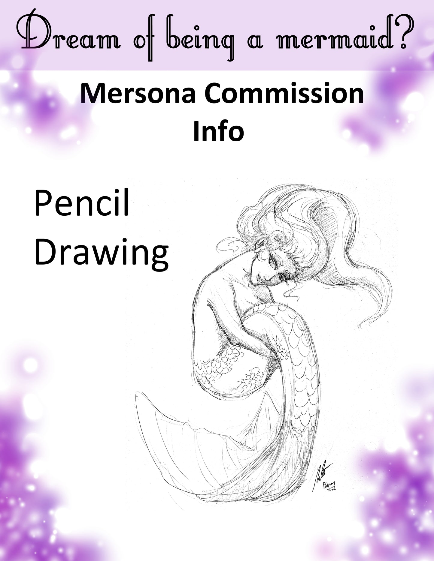 Mersona Commission - Level 1 - Pencil drawing