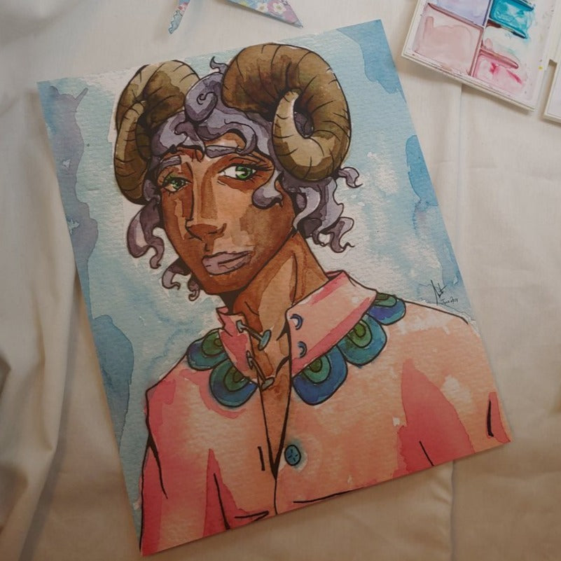 PRINT 8.5x11 - A Horned Gentlemen