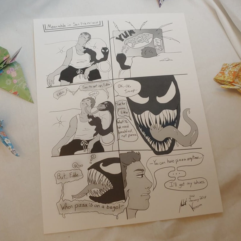 PRINT 8.5x11 - Venom: Meanwhile in San Fran