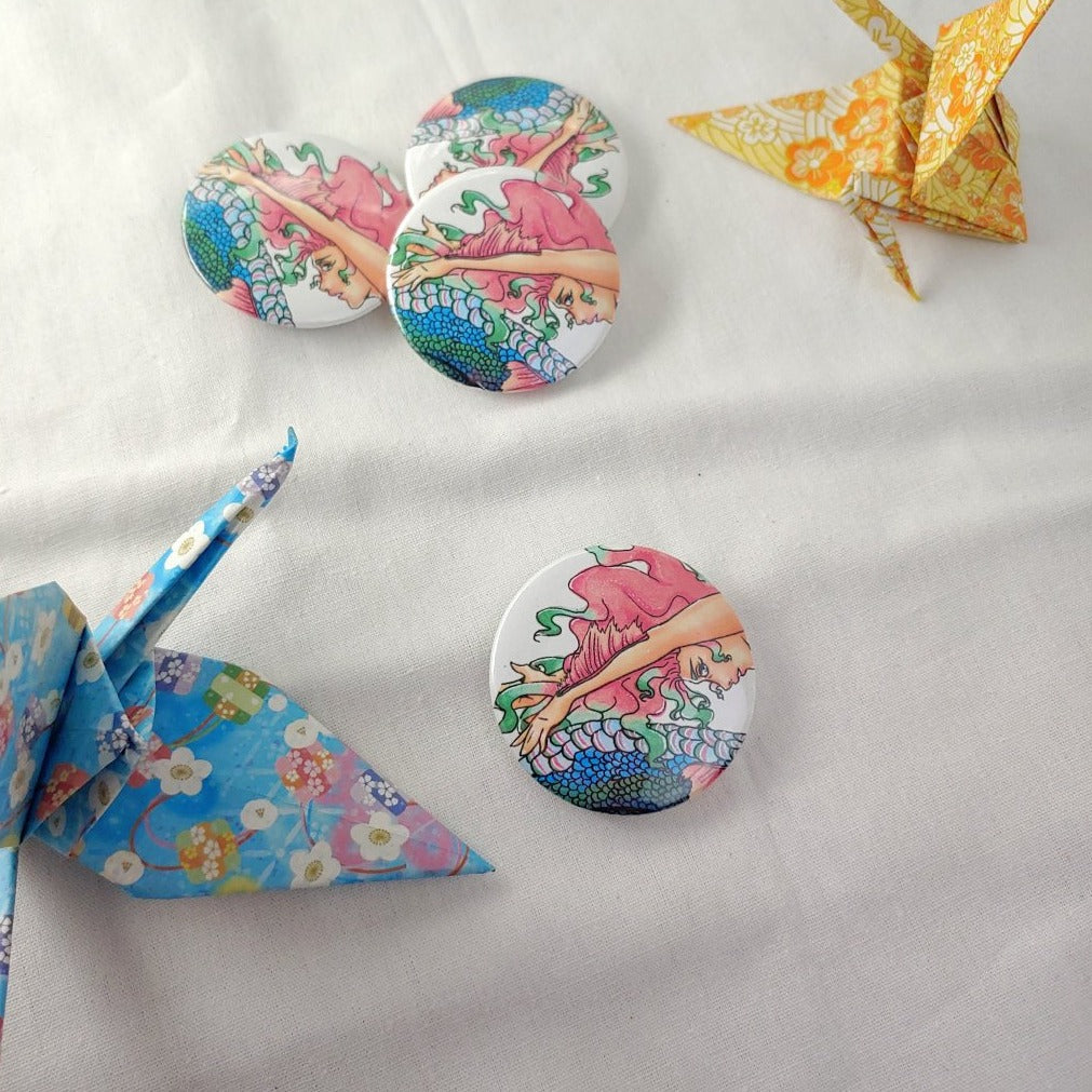 BUTTONS - Faces of Meredith's Art (26 variations)