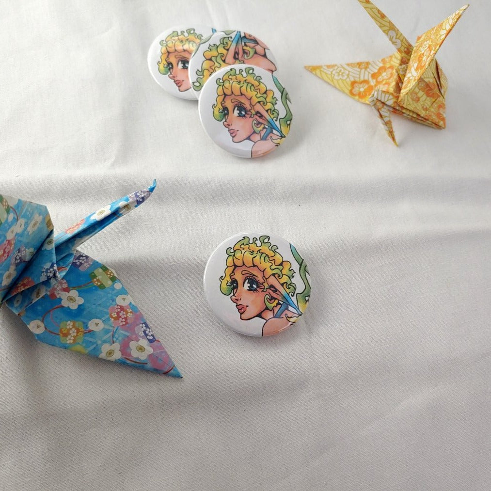 BUTTONS - Faces of Meredith's Art (26 variations)