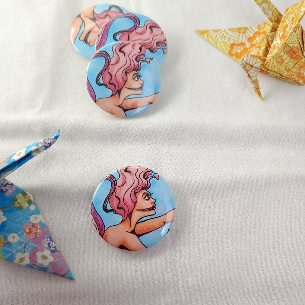 BUTTONS - Faces of Meredith's Art (26 variations)