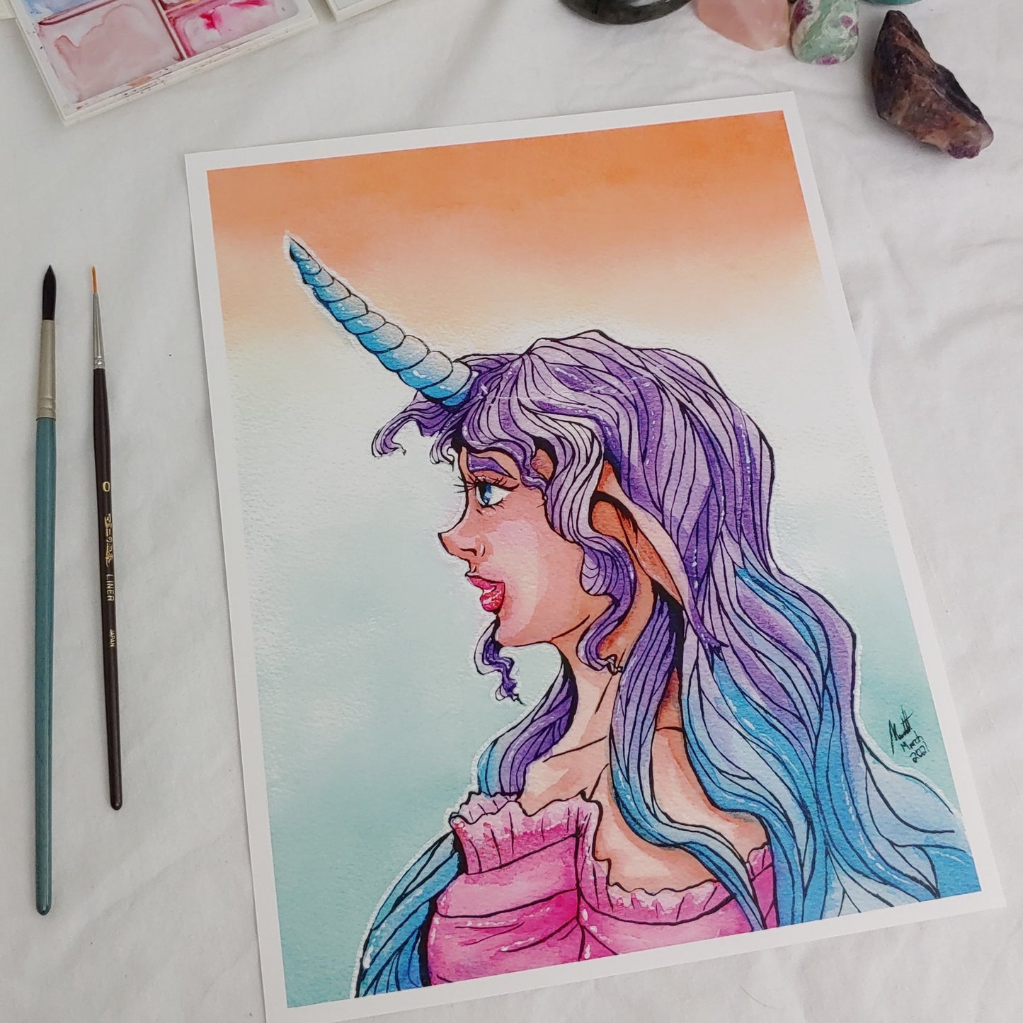 PRINT 8.5x11 - Portrait of a Lady-corn