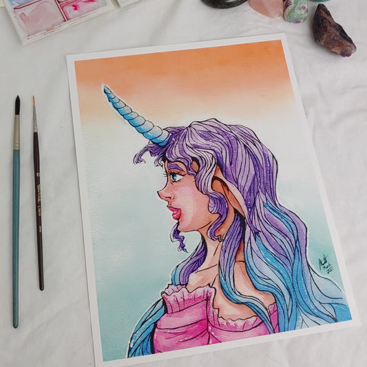 PRINT 8.5x11 - Portrait of a Lady-corn