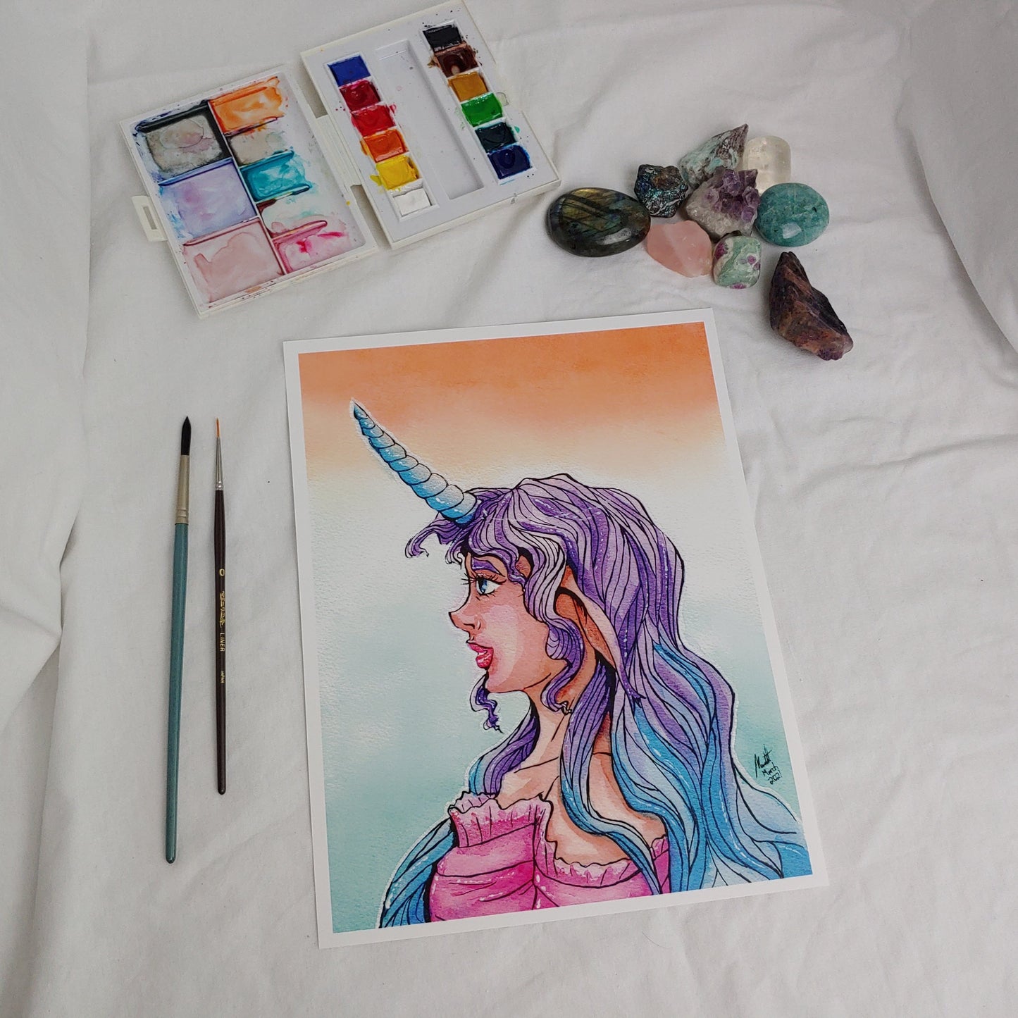 PRINT 8.5x11 - Portrait of a Lady-corn