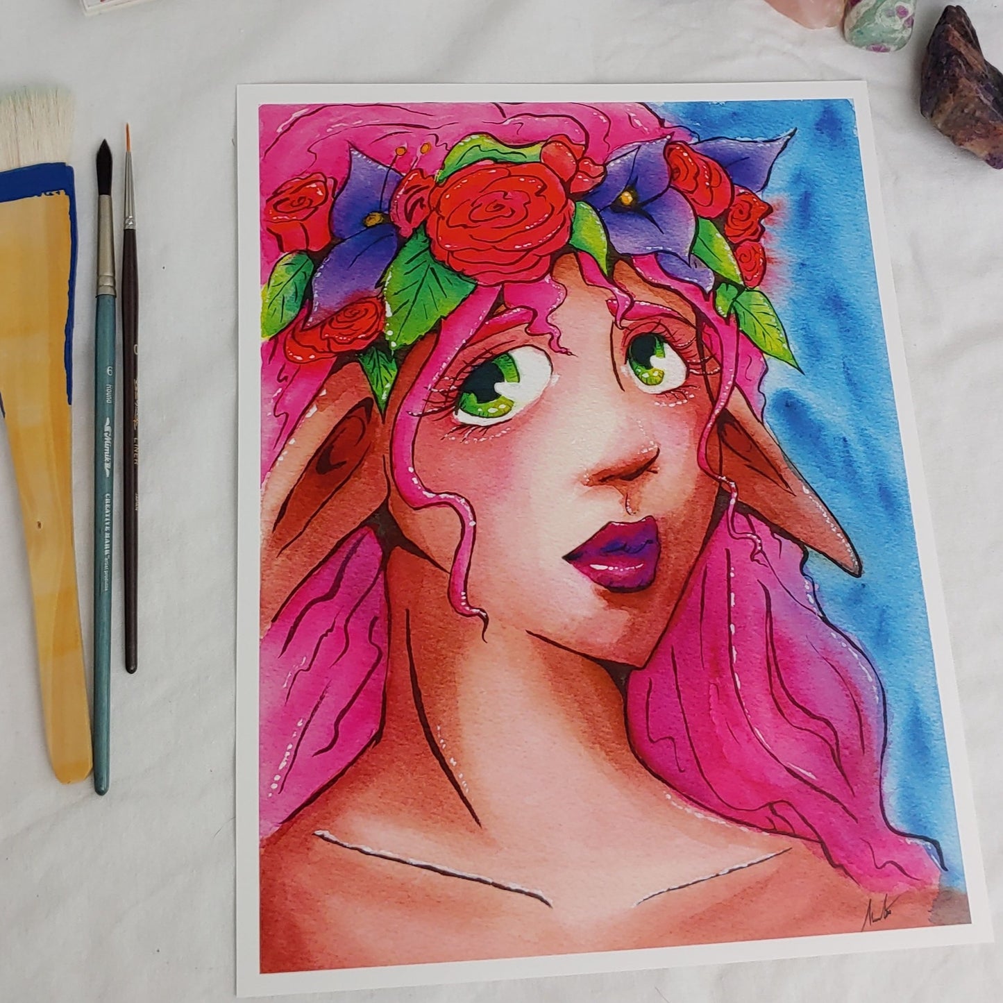 PRINT 8.5x11 - Flower Elf
