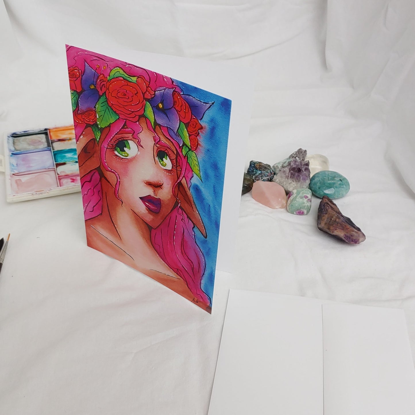 A7 CARD - Flower Elf