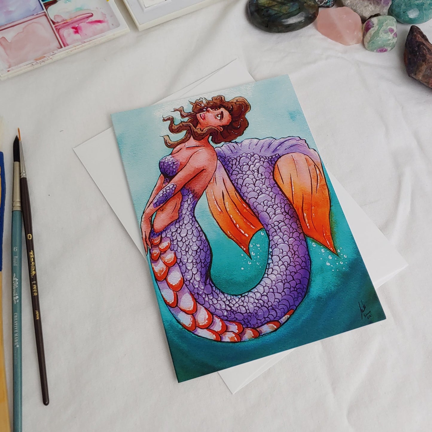 A7 CARD - Fins and Fae Collection of 8 Cards