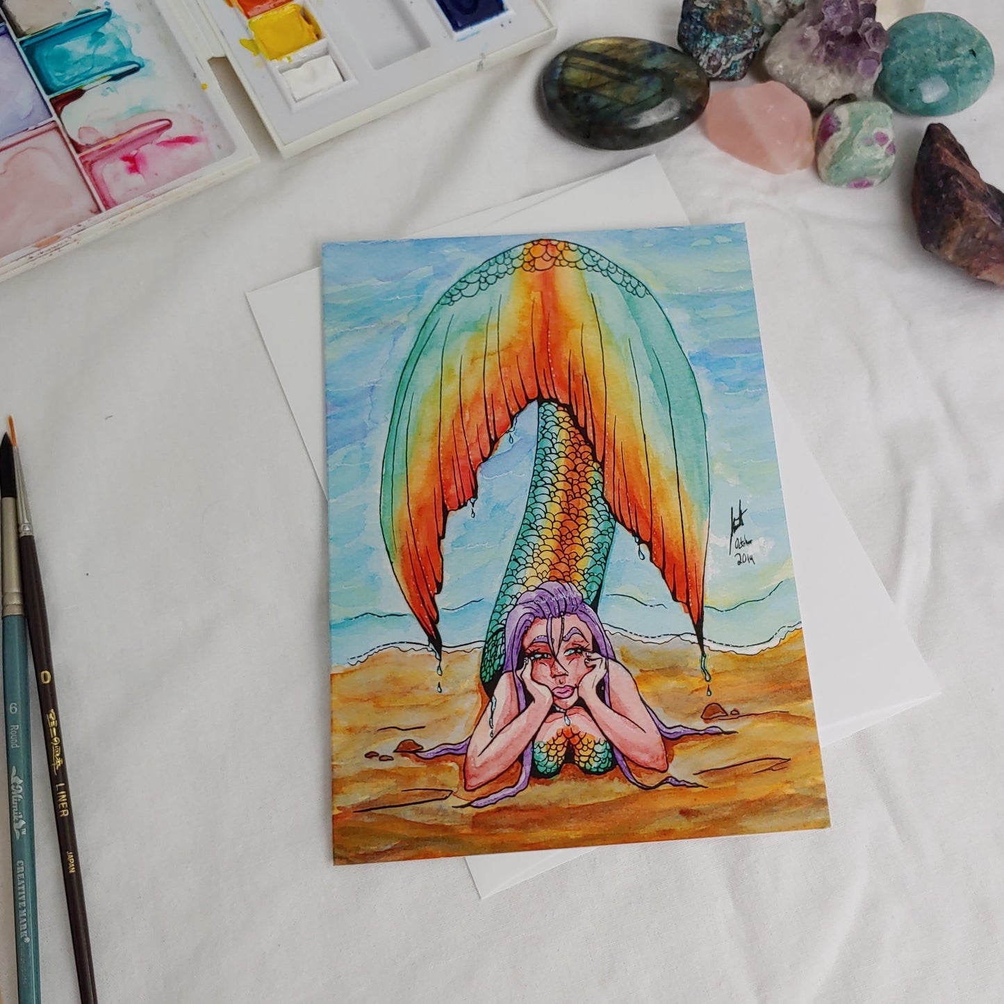 A7 CARD - Fins and Fae Collection of 8 Cards