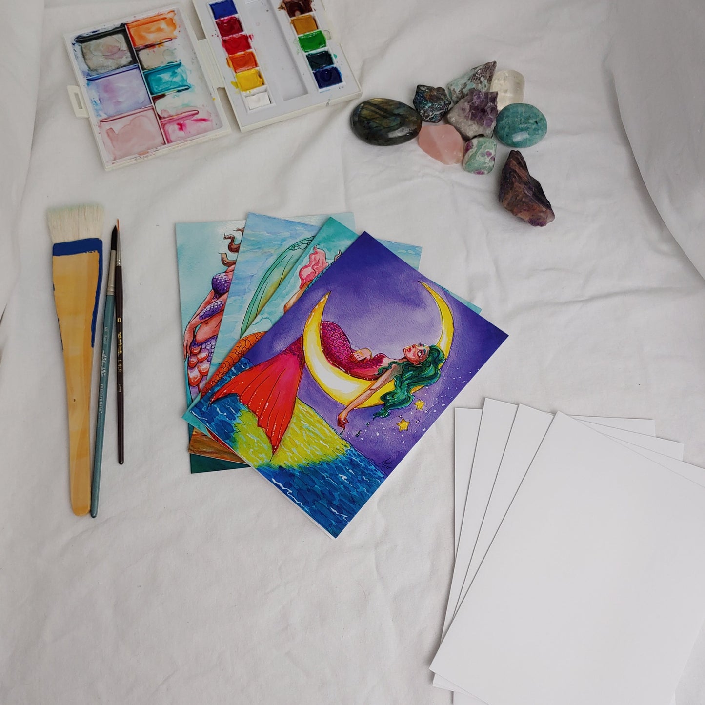 A7 CARD - Fins and Fae Collection of 8 Cards