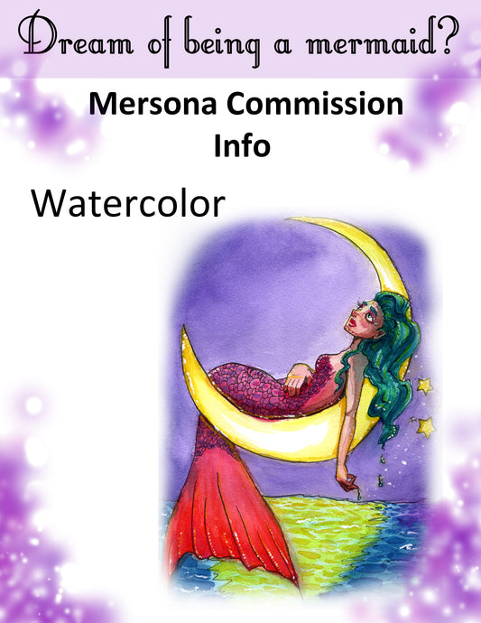 Mersona Commission - Level 3 - Watercolor