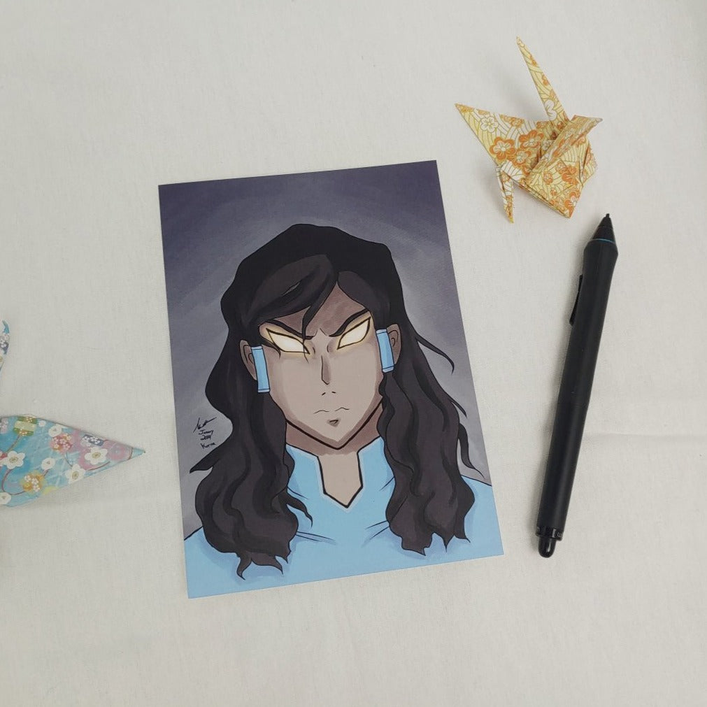 PRINT 5x7 - Korra's Avatar Portrait