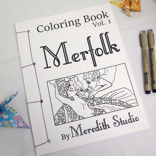 COLORING BOOK - Volume 1 - Merfolk
