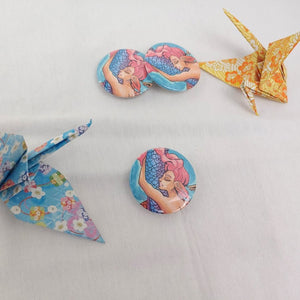 BUTTON - Playful Mermaid