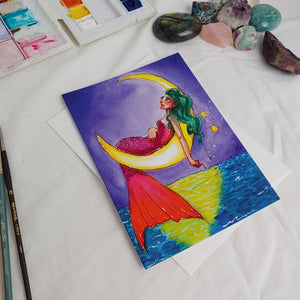 A7 CARD - The Mermaid Moon