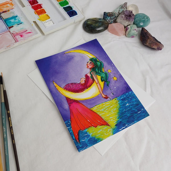A7 CARD - Mermaid Collection of 4 Cards
